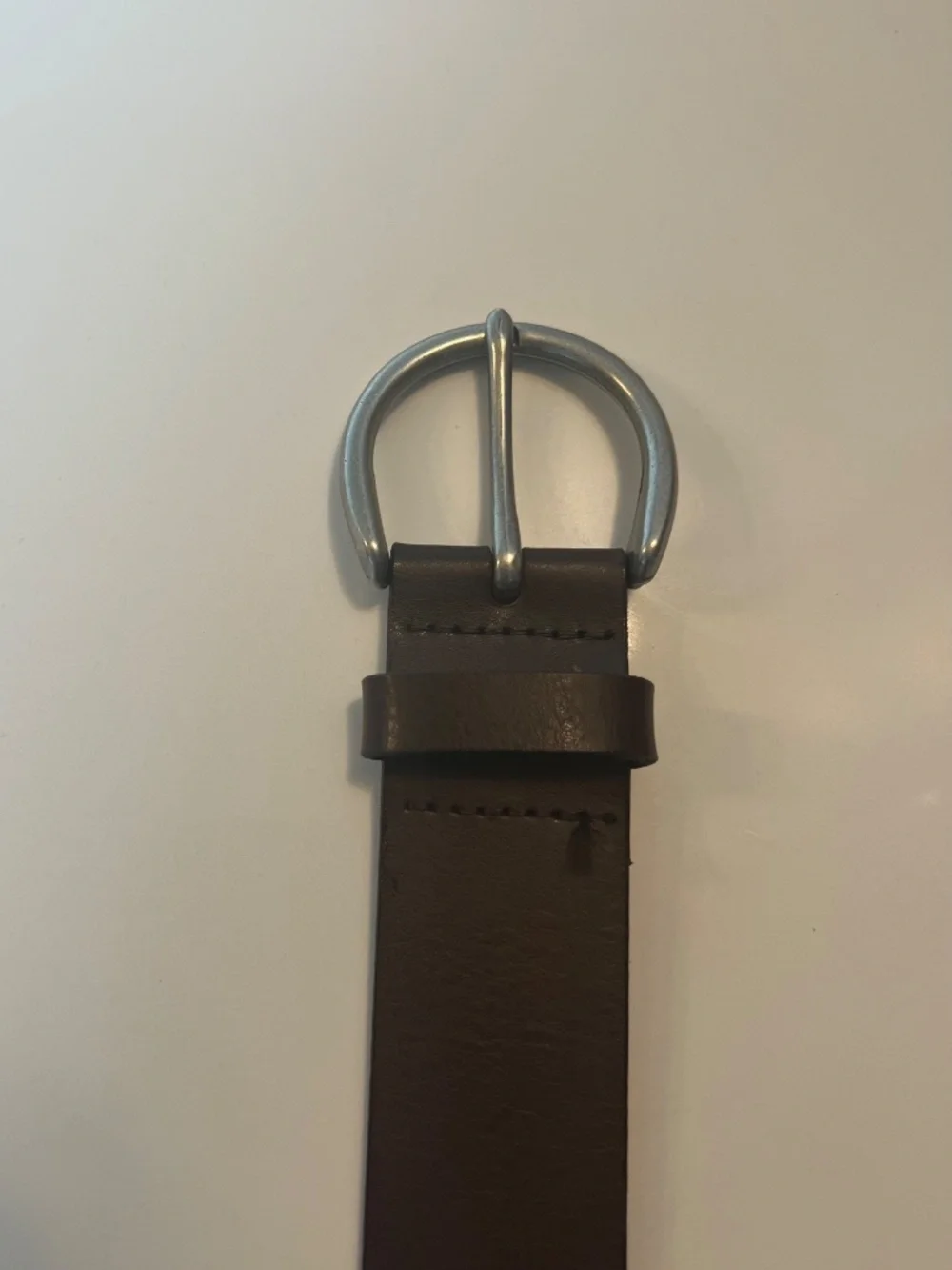 Women's Gap Pu Coated Split Leather Belt in Brown Color: Medium